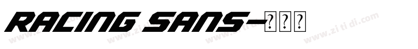 Racing Sans字体转换